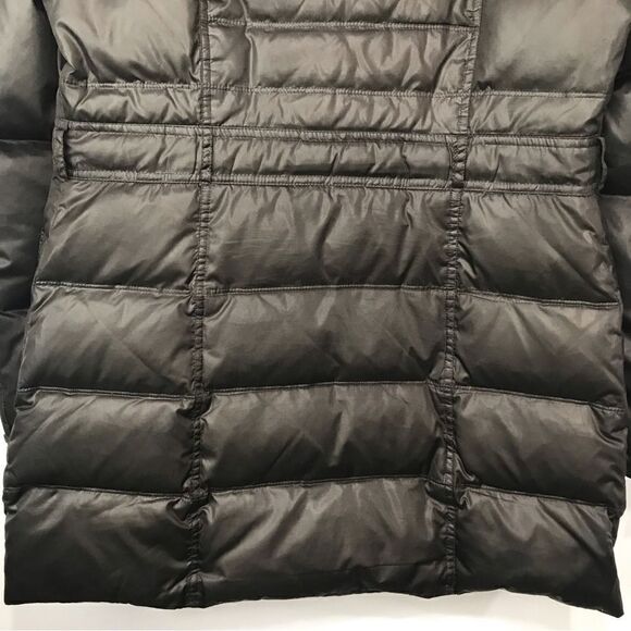 Vince Camuto Olive Green Quilted Faux Fur Collar Long Winter Jacket - Picture 12 of 16